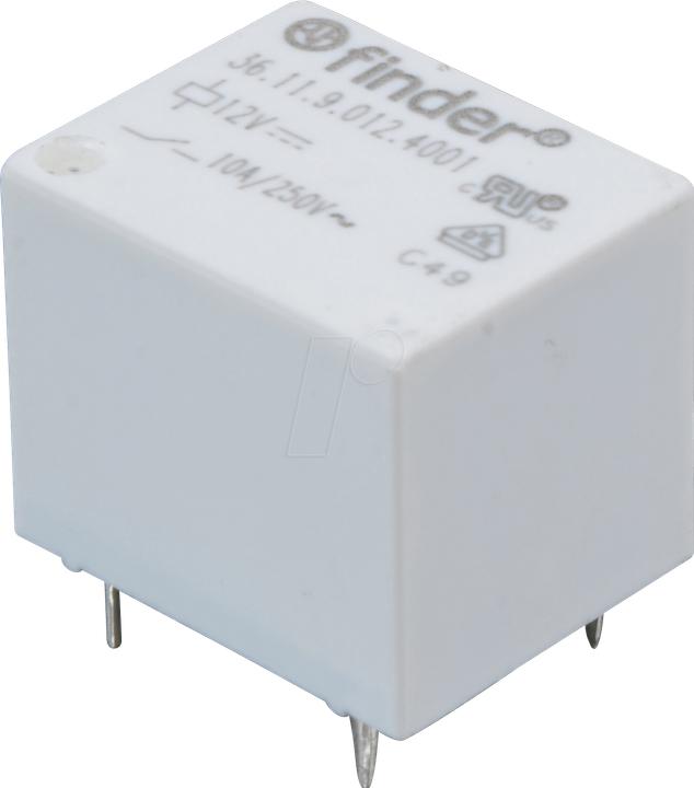 Image du produit Finder Relay PCB SPDT miniature power 10A 12V