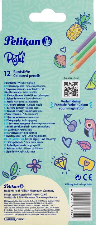 Immagine prodotto Pelikan Matita colorata 12 colori pastello (12 x)