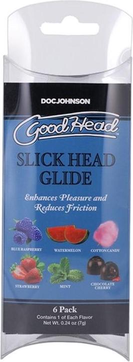 Doc Johnson GoodHead Slick Head Glide - 6 Pack