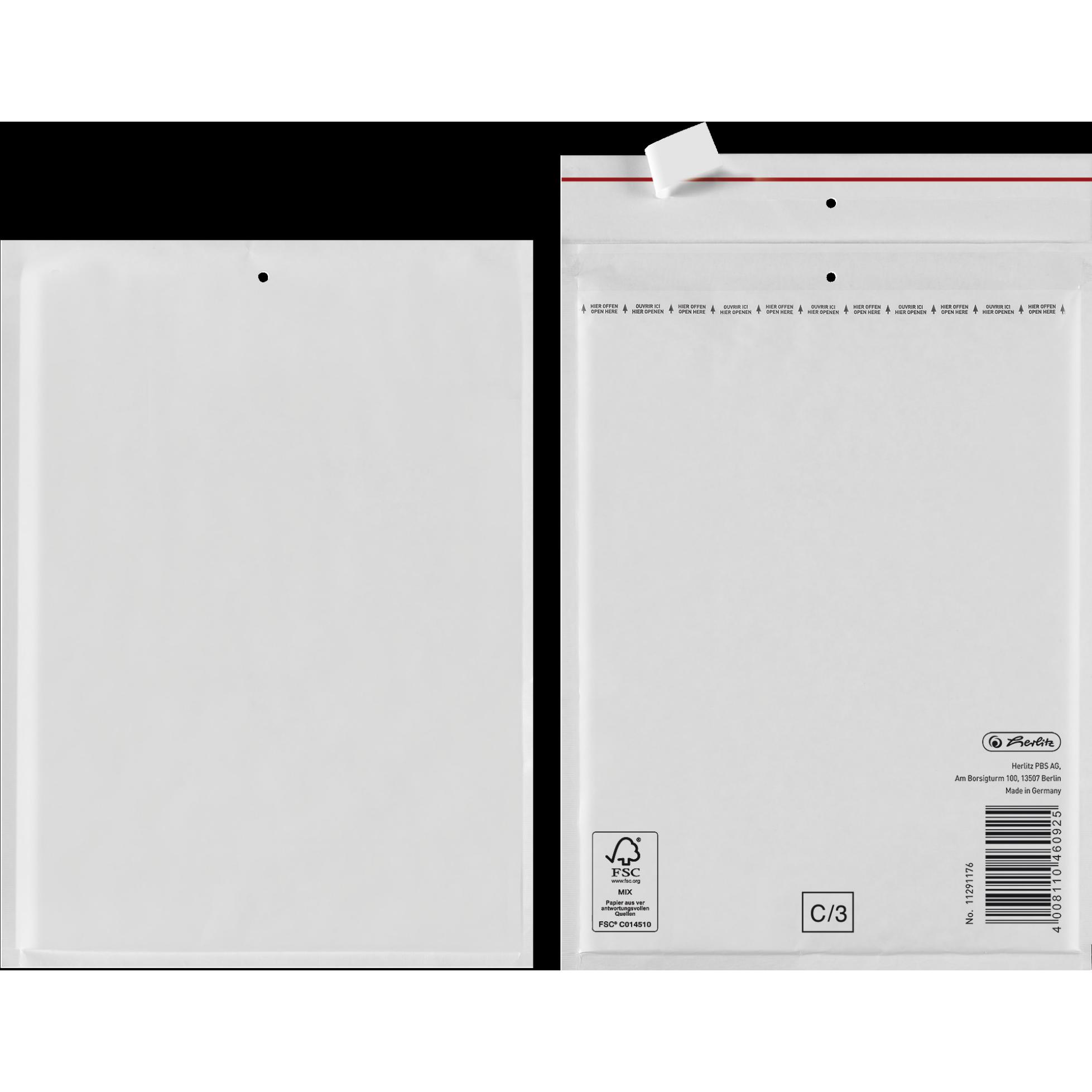 Herlitz, Versandtasche + Luftpolstertasche, 10482149 (4 x)