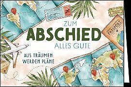 Actual product image Edition Gollong Doppelkarte / Zum Abschied (Landkarte, Flugzeug...) / Quer