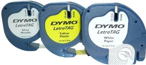 Produktbild Dymo S0721800 LetraTag 3er Set (1.20 cm, Gelb, Silber, Weiss)