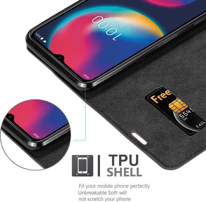 Actual product image Cadorabo Book Invisible Magnet Cover (Wiko View 4)