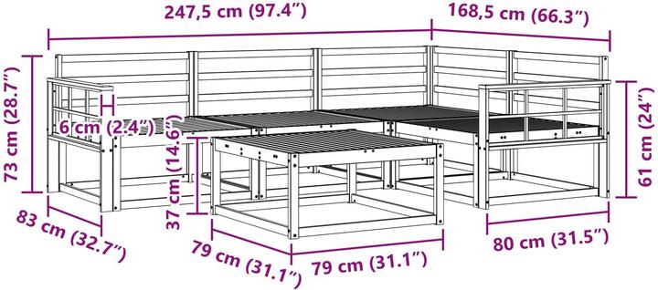 Produktbild vidaXL Outdoor-Sofagarnitur