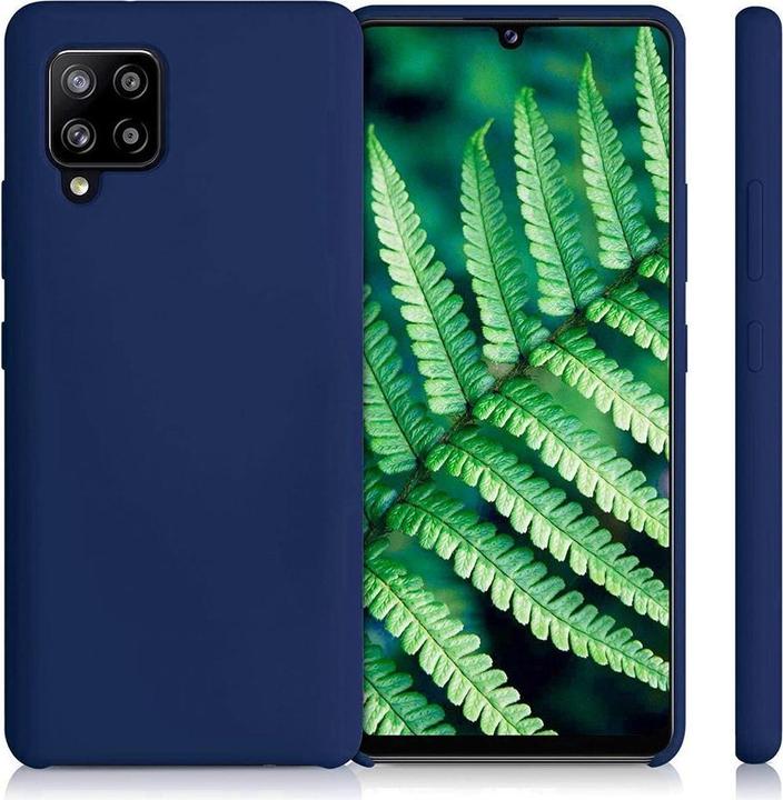 Produktbild Hurtel Silicone Case Flexibel Gummi Handyhülle Silikon Schutzhülle für Samsung Galaxy A42 5G blau (Samsung Galaxy A42 5G)