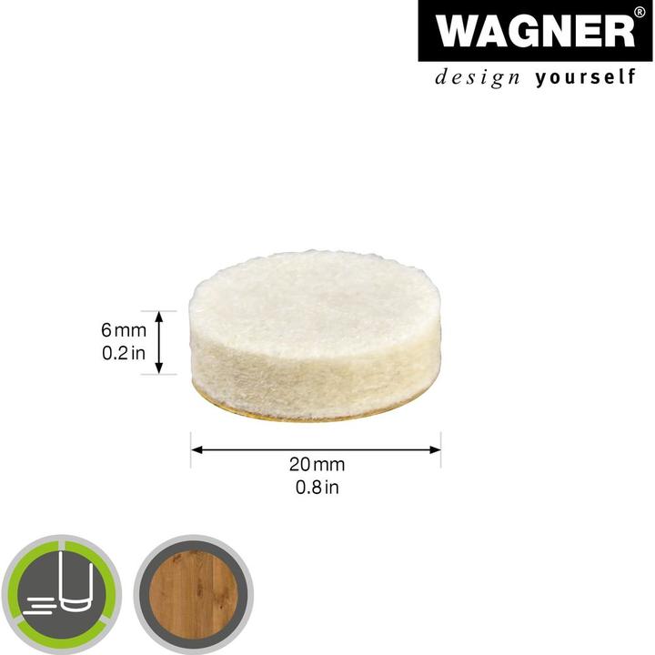 Produktbild Wagner System Filzgleiter (Filzgleiter, 16 Stk.)