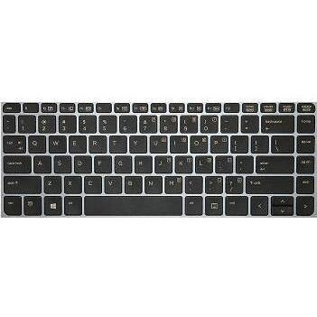 HP Keyboard Backlit (Nordic), Notebook Ersatzteile, Schwarz