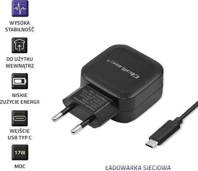 Actual product image Qoltec 50188 Mobile Device Charger Indoor (17 W, 2 ports)