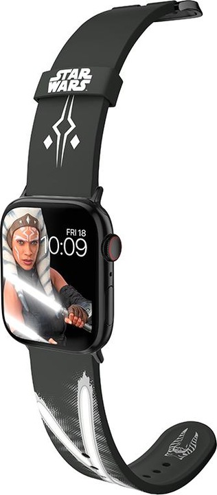 Image du produit Moby Fox Star Wars - Apple Watch Armband 38/40/41/42/44/45/49 mm (The Mandalorian Ahsoka Tano Lichtschwert) (Silicone)