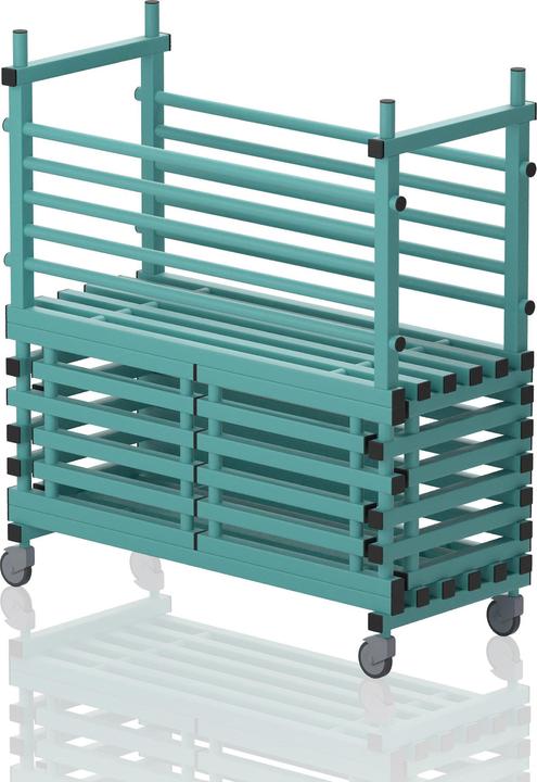 Sport-Thieme Carrello a ripiani in plastica combi