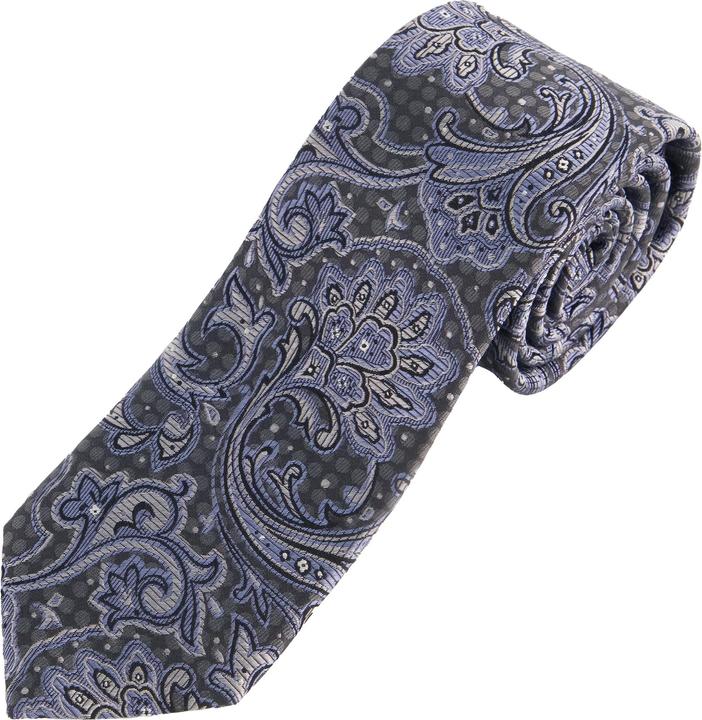Image du produit JP1880 Cravate en soie extra-longue, motif raffiné, collection Business, largeur 7,5 cm