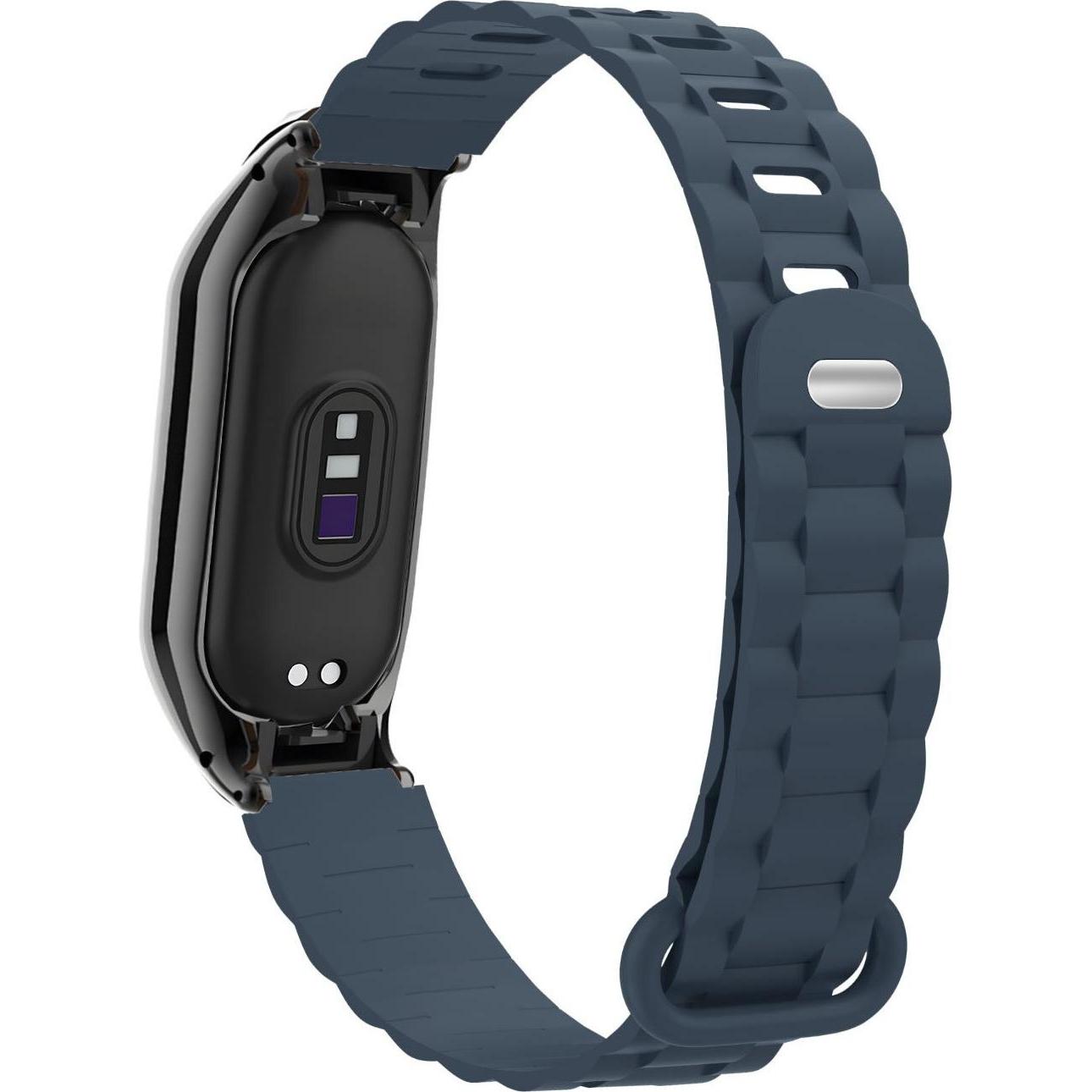 Thumbnail - Strap-it Armband (Silikon, Mi Band 7), Uhrenarmband, Blau