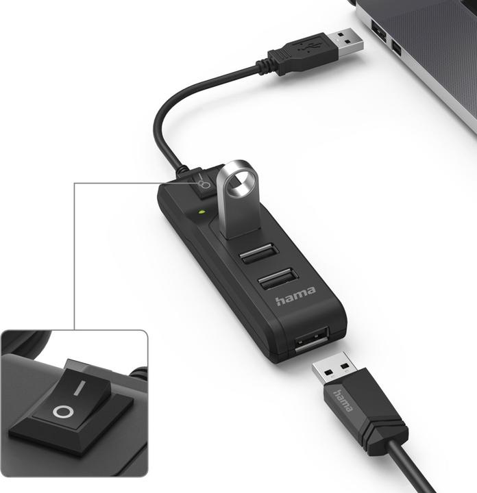 Produktbild Hama 4 in 1 (USB-A, 4 Ports)