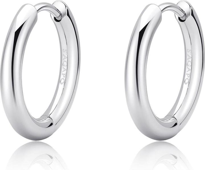 Sagapo S'Agapõ Women's Steel Earrings Collection Chunky SHK69 17mm Stainless Steel (Acier inoxydable)