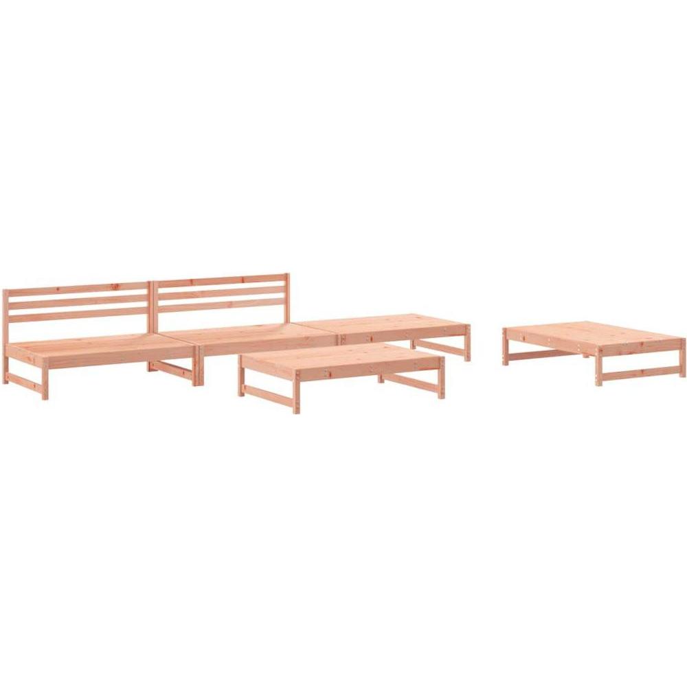 VidaXL, Gartenlounge, 5-tlg. Garten-Lounge-Set Massivholz Douglasie,Material