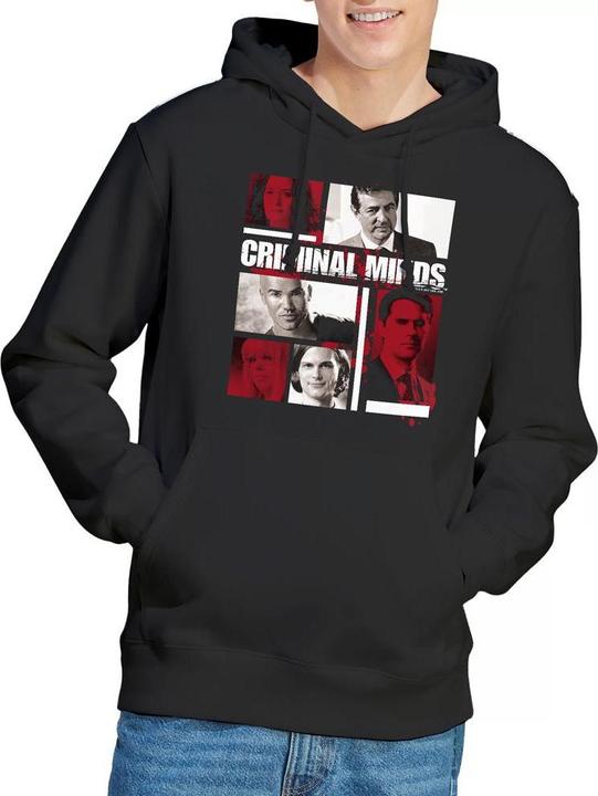 Immagine prodotto Criminal Minds Felpa con Cappuccio Scatole dei Personaggi Uomo (L)