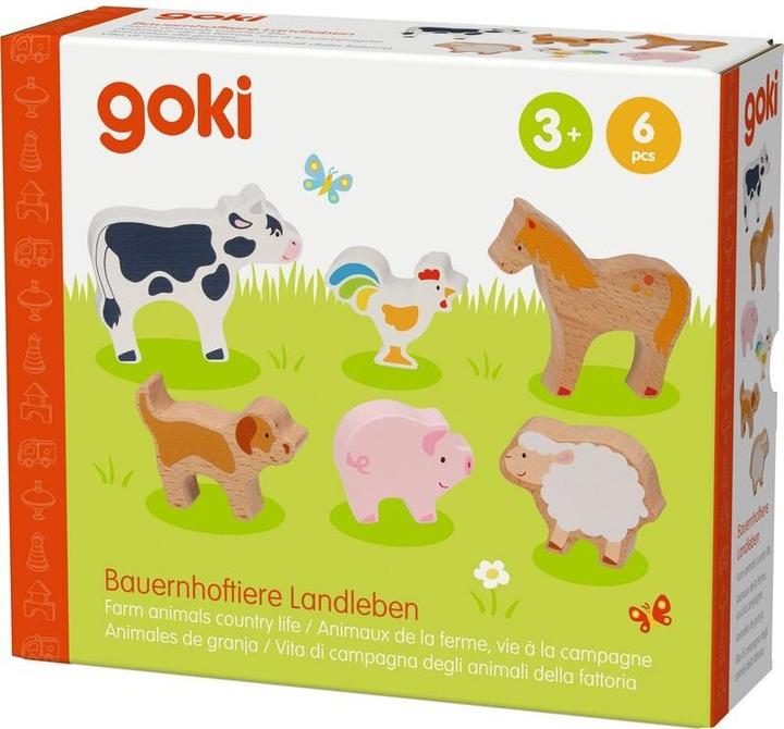 Produktbild Goki Bauernhoftiere Landleben 6-teilig