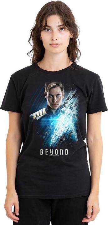 Actual product image Star Trek Beyond Unisex Adult Captain Kirk Poster T-Shirt (XXL)