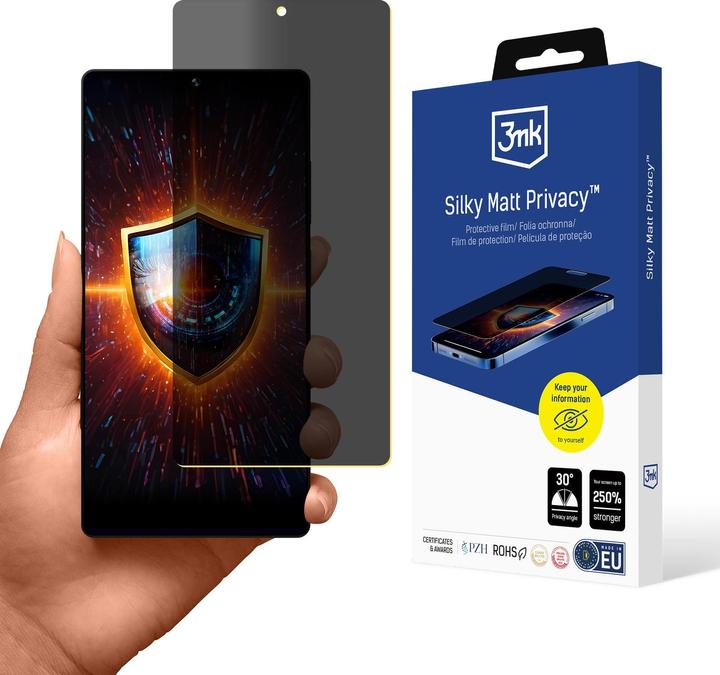 Immagine prodotto 3MK Privacy Sam S25 Ultra Folia opaca e setosa prywatyzująca (1 pz., Samsung Galaxy S25 Ultra)
