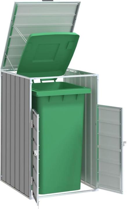 Immagine prodotto vidaXL Cassonetto per 1 bidone grigio 72x81x115 cm in acciaio