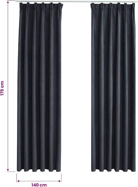 Produktbild vidaXL Vorhang (140 x 175 cm)