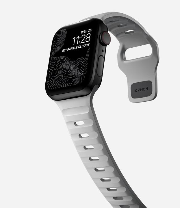 Actual product image Nomad Sport Strap V2 44mm/42mm Lunar Gray (44 mm, Plastic)