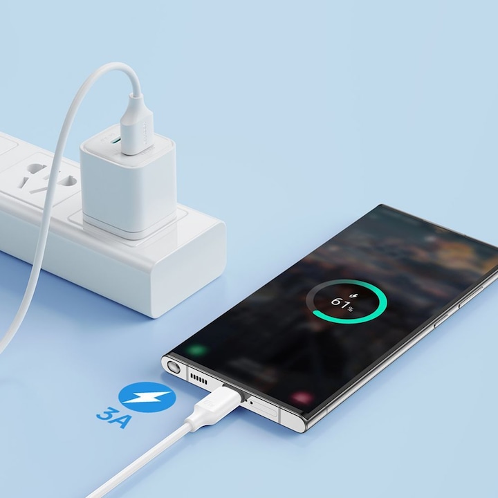 Productafbeelding Joyroom USB oplaad-/datakabel USB - USB Type C 3A 1m (1 m, USB 2.0)