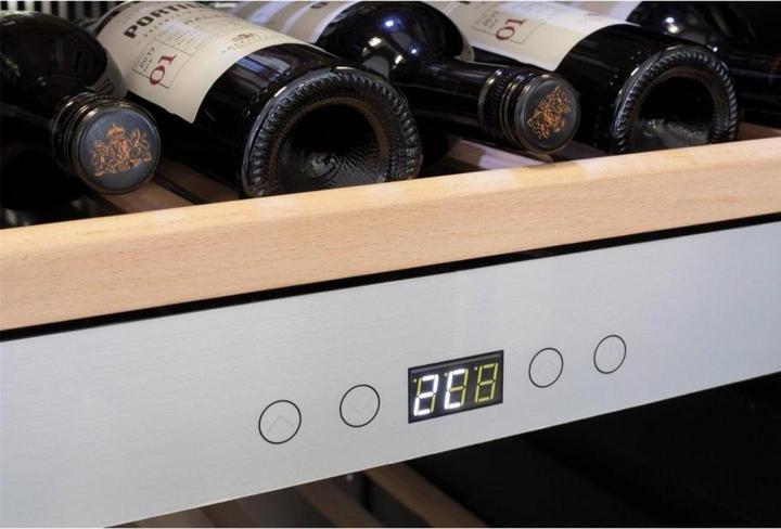 Actual product image Caso WineMaster 126 Wine Cooler with Compressor Freestanding Stainless Steel 126 Bottle(s)