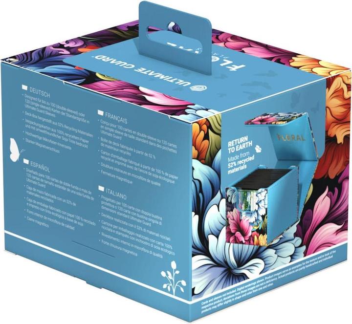 Actual product image Ultimate Guard Kartenbox Sidewinder 100+ Floral Places – Springbloom