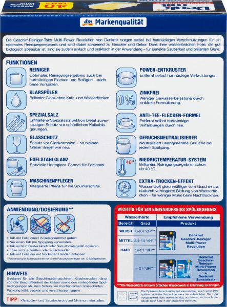 Produktbild dm Denkmit Multi-Power Revolution (Tabs, 40 Waschgänge)