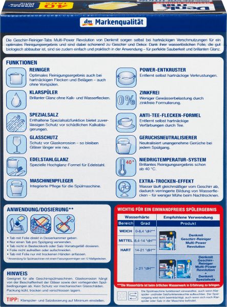 Image du produit dm Denkmit Révolution multi-puissance (Tabs, 40 x)