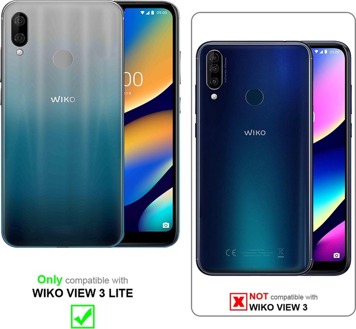 Produktbild Cadorabo Book Jeans Optik Cover (Wiko View 3 Lite)