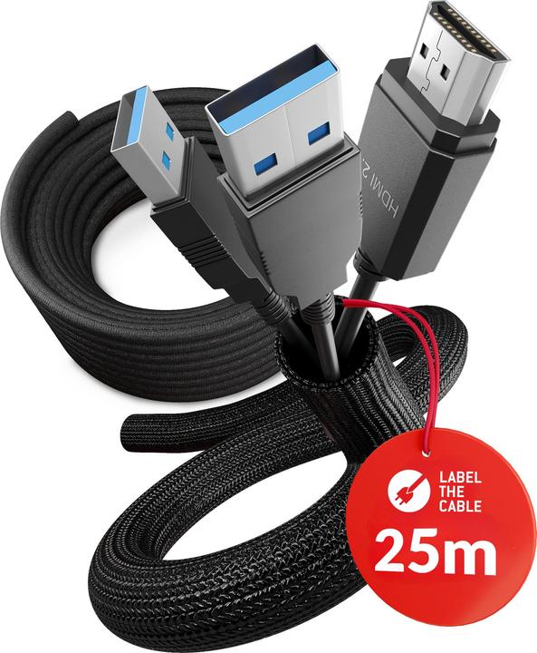Produktbild Label-the-cable PRO 5111, LTC PRO CABLE TUBE 10mm Kabelschlauch Selbstschliessend, 25m (Kabelschlauch, 2500 cm)