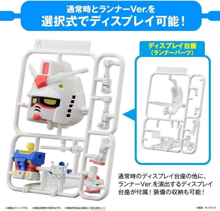 Actual product image Bandai GUNDAM - 1/1 Gunpla-Kun DX Set (with Runner ver.) - Model Kit
