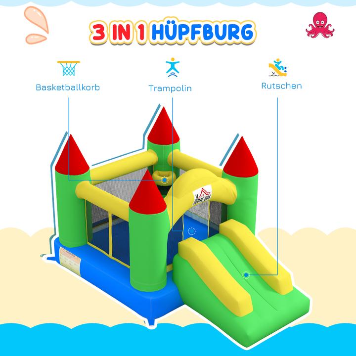 Image du produit Homcom Hüpfburg Oxford Mehrfarbig