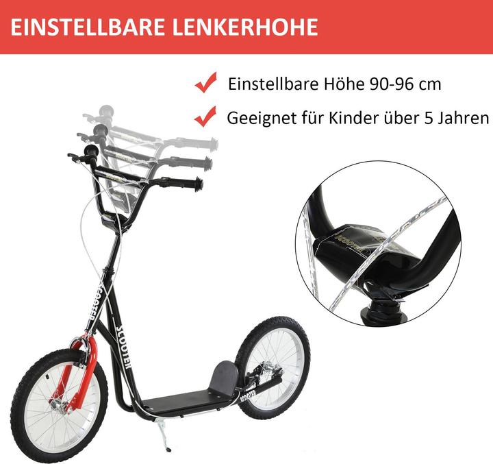 Immagine prodotto Homcom Monopattino per bambini con freno a mano