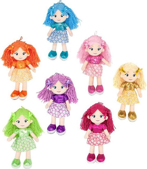 Produktbild Decar Miss Decarine Rainbow Rag Doll 35cm 7 Asst.
