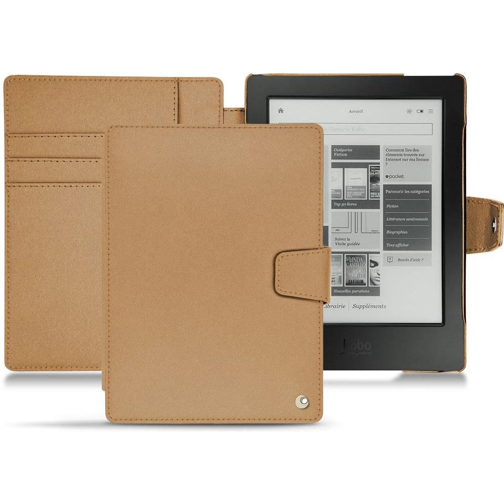 Noreve Lederschutzhülle Wallet (Aura H2O), eReader Zubehör, Beige