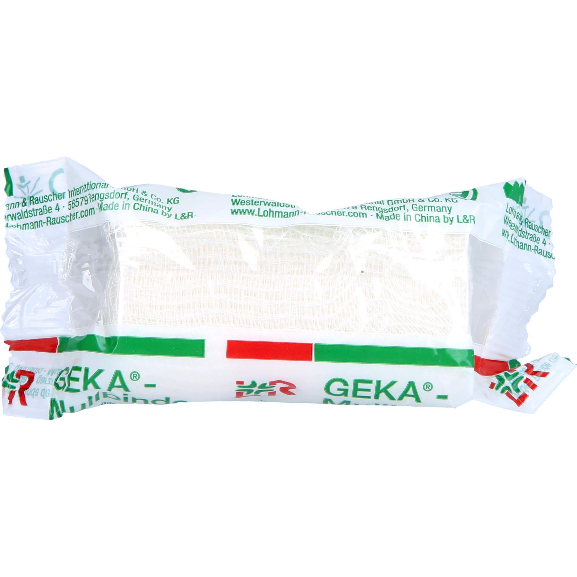 Lohmann & Rauscher, Verbandsmaterial, Geka-Mullbinde 6cmx4m, 1 St BIN