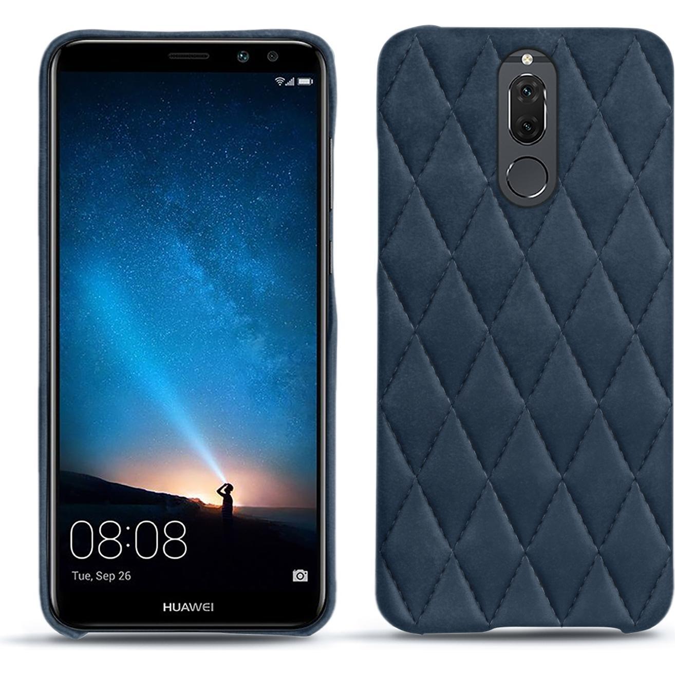 Noreve Lederschutzhülle (Huawei Mate 10 Lite), Smartphone Hülle, Blau