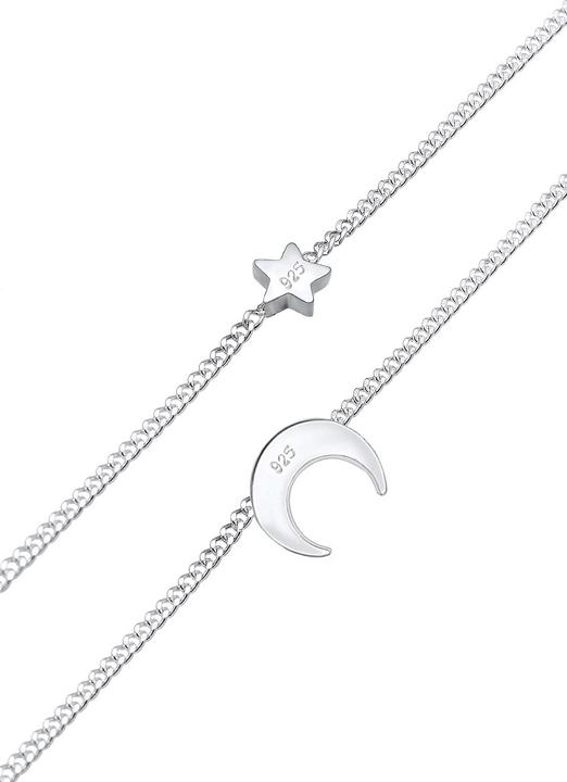 Produktbild Elli Choker Layer Look Halbmond Sterne (925 Silber, 36 cm)
