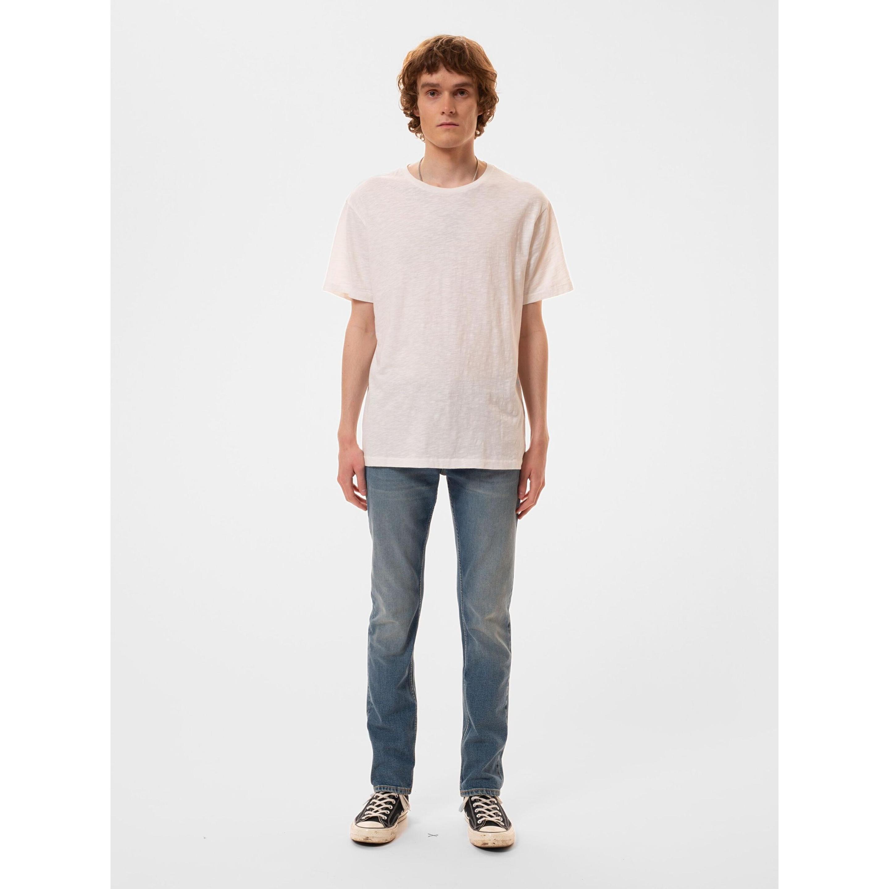 Thumbnail - Nudie Jeans, Herren, Shirt, t-hirt nudie jean roffe, Weiss, (S)