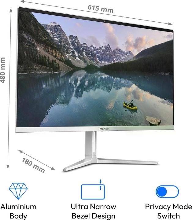 Actual product image Medion Akoya E27419 AIO (Intel Core i7-13620H, 16 GB, 1000 GB, Intel UHD Graphics)