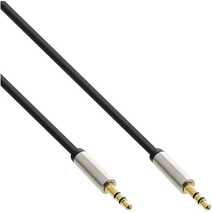 Produktbild InLine Slim Audio Klinke Kabel 3.5mm St/ST Stereo 3m (3 m, Cinch)