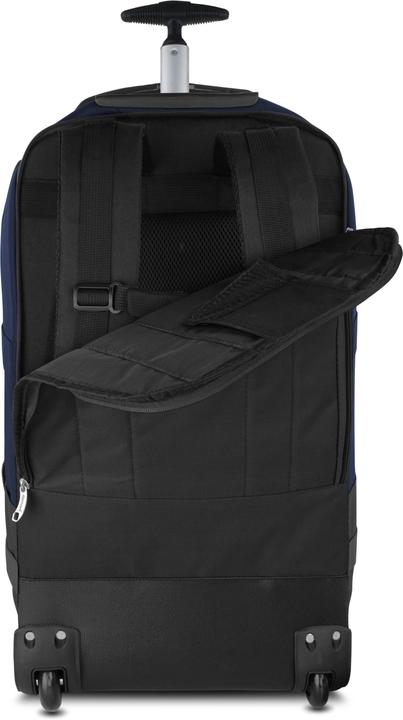 Produktbild Normani Reisetasche „Melano“ mit Rucksackfunktion und Regenüberzug Schwarz/Navy (60 l)