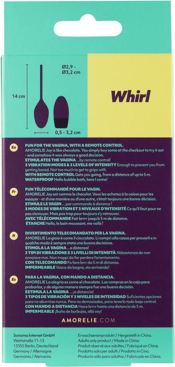 Produktbild Amorelie Vibro Ei «Whirl» Kirsche