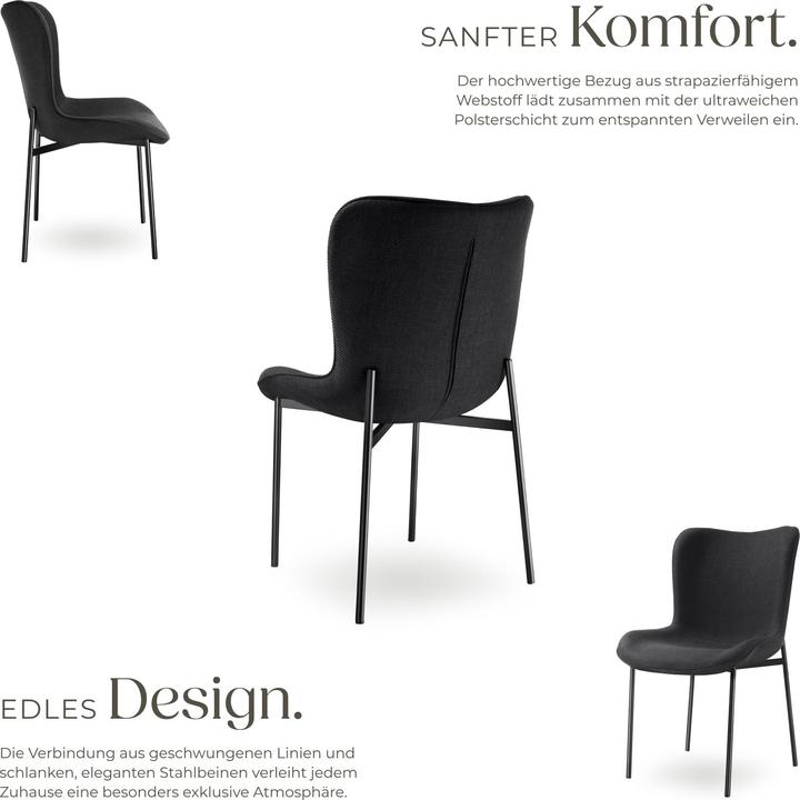 Immagine prodotto tectake Sedia imbottita Tessa