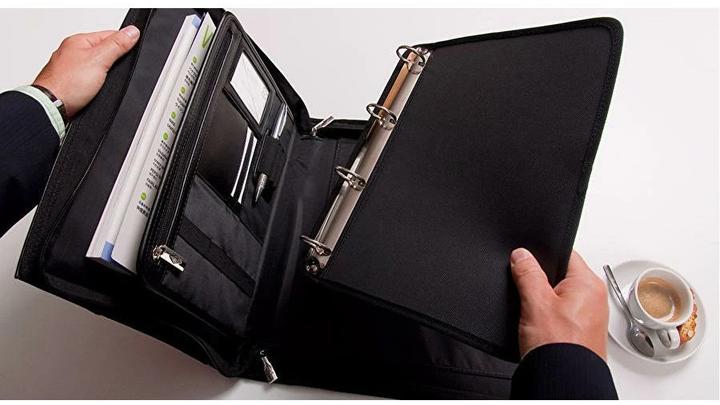Produktbild Wedo Elegance Organizer Kunstleder schwarz (A4, 1 x)