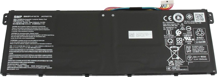 Actual product image Acer AP18C7M (4 Cells, 3545 mAh)