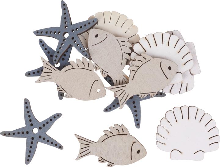 Actual product image Hobby Fun Mini Utensils Wooden Scatter Pieces Maritime